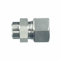 Gerade-Anschweiß-Verschraubung, ASV-L-15, Edelstahl 1.4571