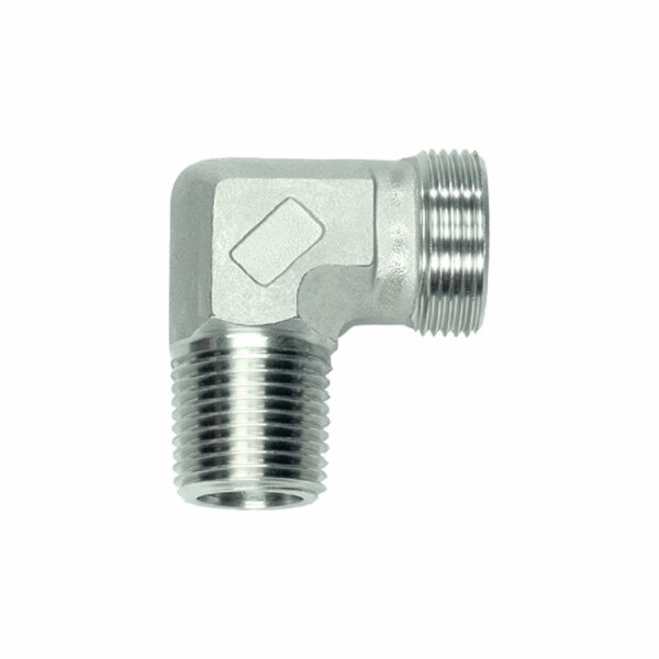 Winkel-Einschraub-Verschraubung, WE-LL-04-1/8"-NPT-OMD, Edelstahl 1.4571