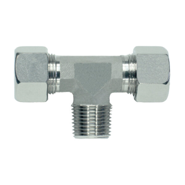T-Einschraub-Verschraubung, TE-S-12-R 1/2"-k, Edelstahl 1.4571