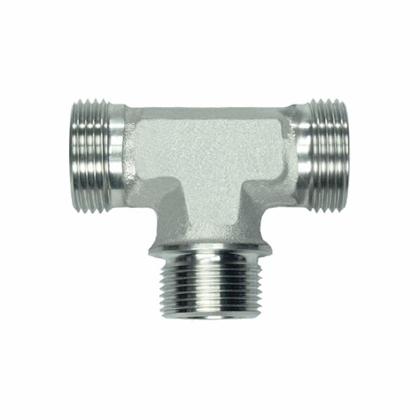 T-Einschraub-Verschraubung, TE-L-28-M 33x2-z-OMD, Edelstahl 1.4571