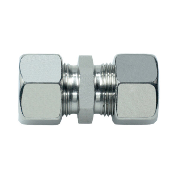 Gerade-Verschraubung, GV-S-12, Edelstahl 1.4571
