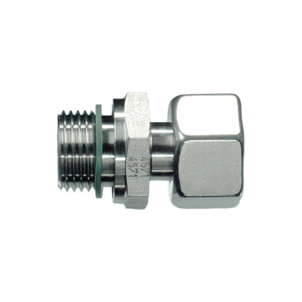 Gerader-Aufsteckstutzen, EVGE-S-20-G 1/2"-wd, Edelstahl 1.4571 / FKM