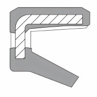 Radialwellendichtring, DIN 3760, AOF, 10,00 x 22,00 x 3,00, NBR, WEDI 10/22/3AO