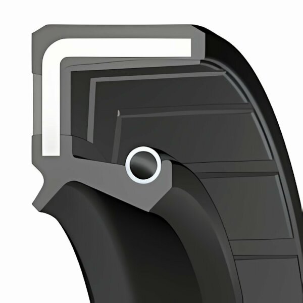 Radialwellendichtring, DIN 3760, AS, 12,00 x 26,00 x 7,00, NBR, WEDI 12/26/7AS