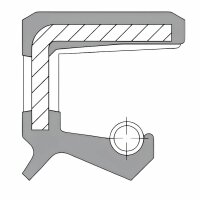 Radialwellendichtring, DIN 3760, AS, 12,00 x 26,00 x 7,00, NBR, WEDI 12/26/7AS