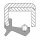 Radialwellendichtring, DIN 3760, CS, 120,00 x 155,00 x 16,00, NBR