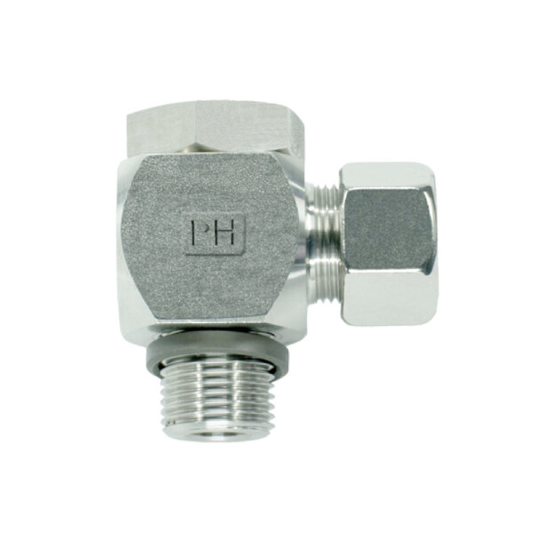 Winkel-Schwenk-Verschraubung, WHV-S-12-G 3/8", Edelstahl 1.4571