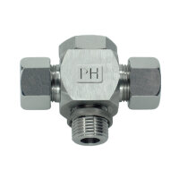 T-Schwenk-Verschraubung, THV-L-35-M 42x2, Edelstahl 1.4571