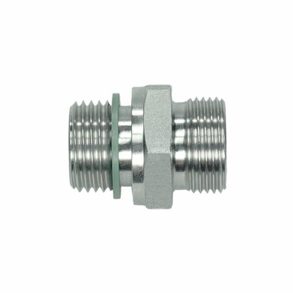 Gerade-Einschraub-Verschraubung, GE-L-28-M 33x2-wd-OMD, Edelstahl 1.4571 / FKM